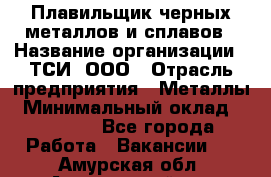 Плавильщик черных металлов и сплавов › Название организации ­ ТСИ, ООО › Отрасль предприятия ­ Металлы › Минимальный оклад ­ 25 000 - Все города Работа » Вакансии   . Амурская обл.,Архаринский р-н